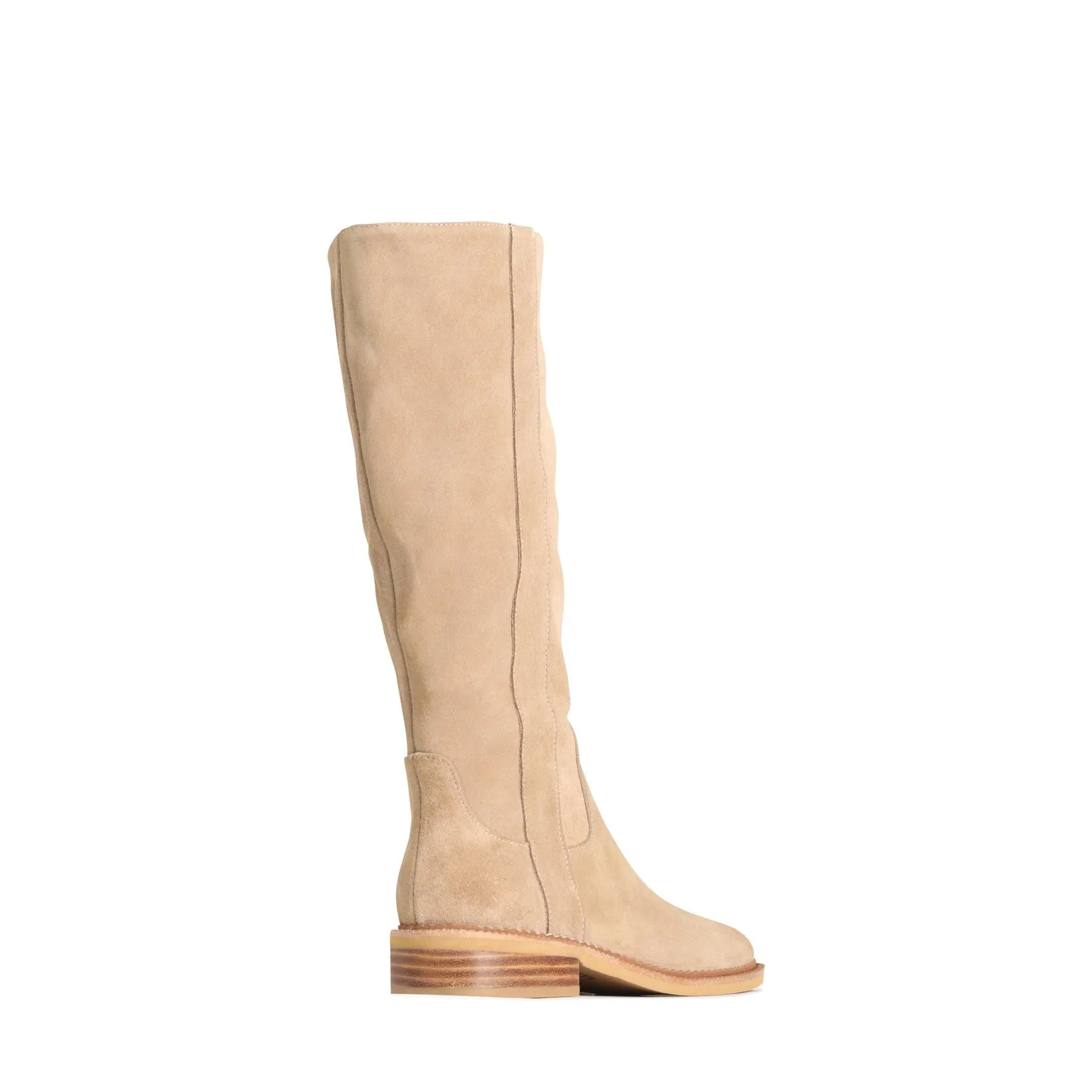 KARLYNN LEATHER SUEDE LONG BOOTS