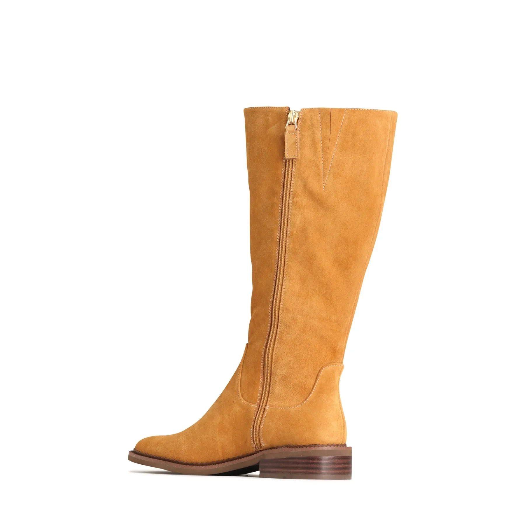KARLYNN LEATHER SUEDE LONG BOOTS