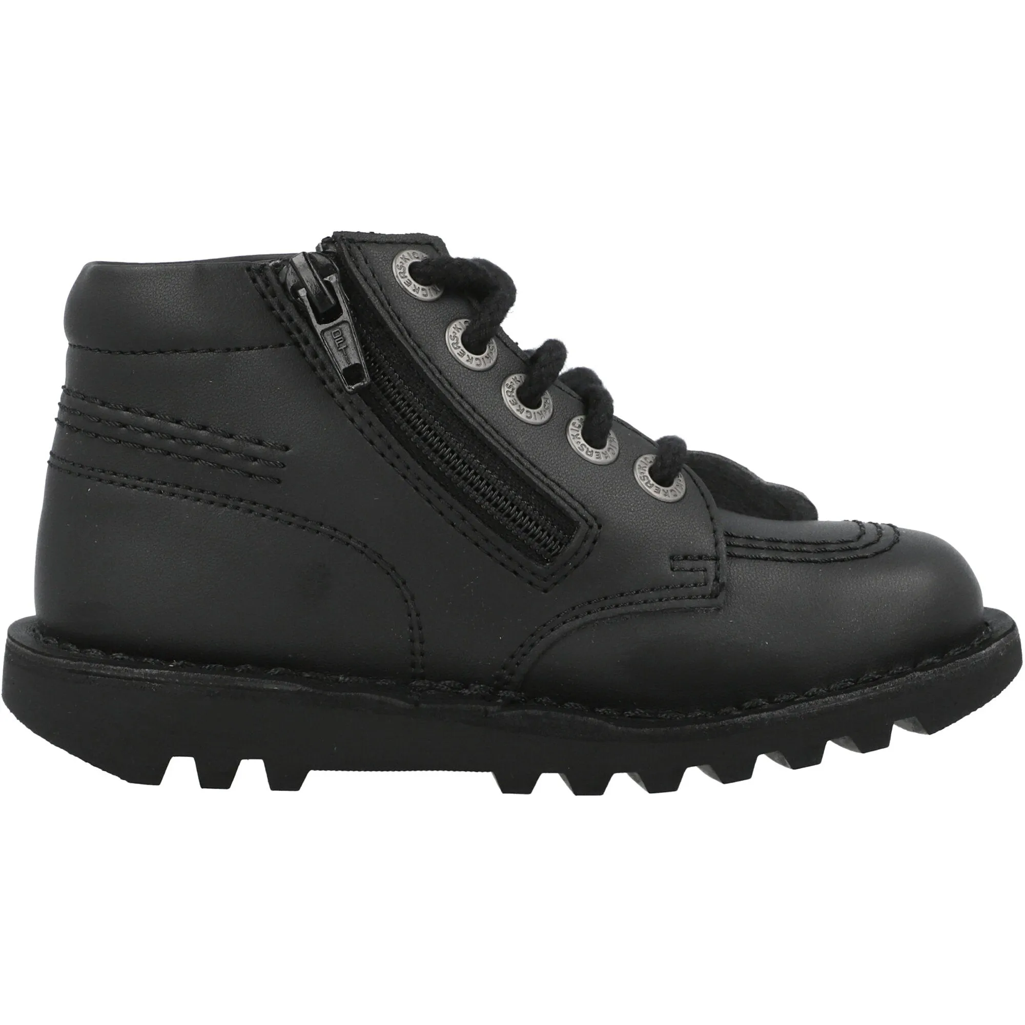 Kickers Kick Hi Vegan Black Ankle Boots