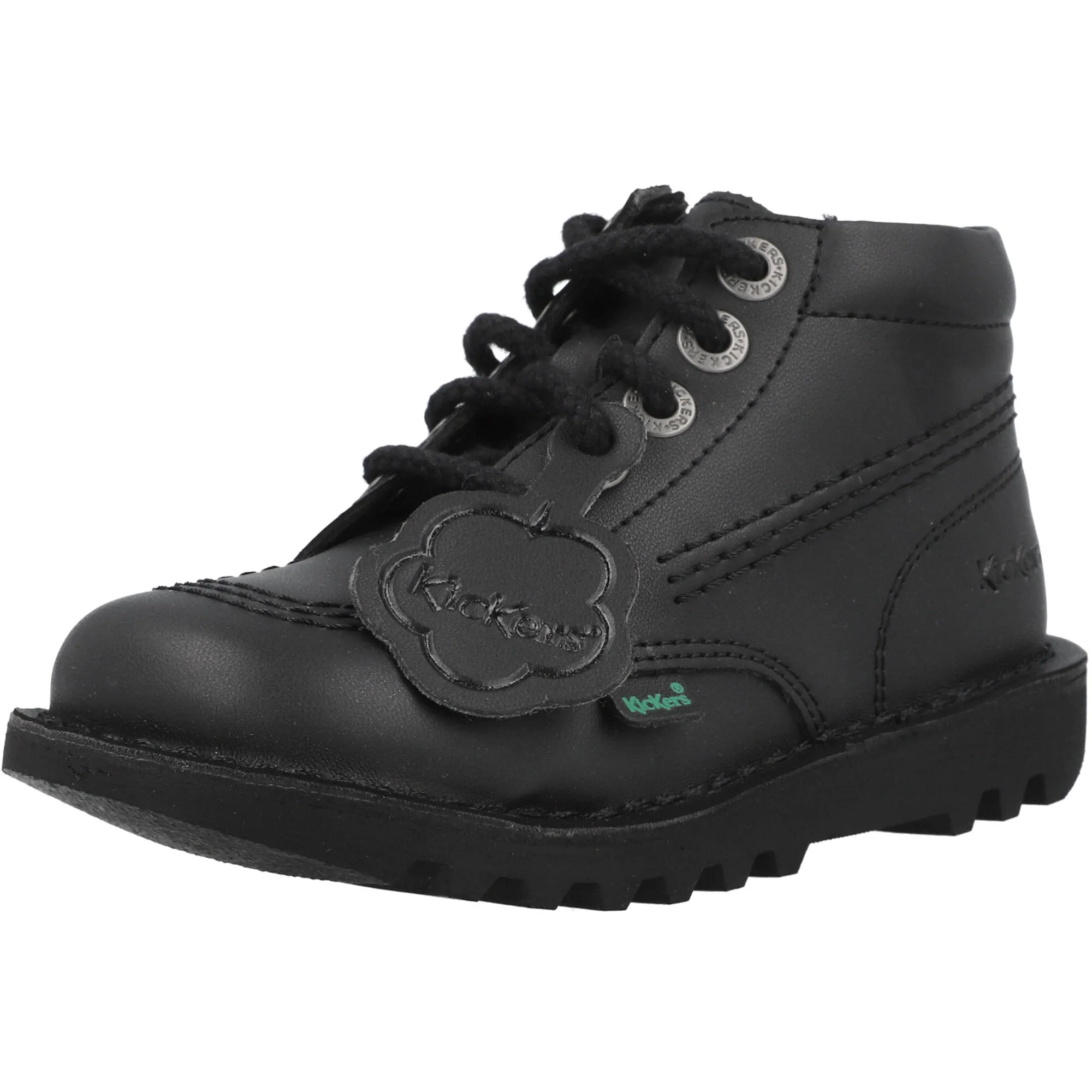 Kickers Kick Hi Vegan Black Ankle Boots