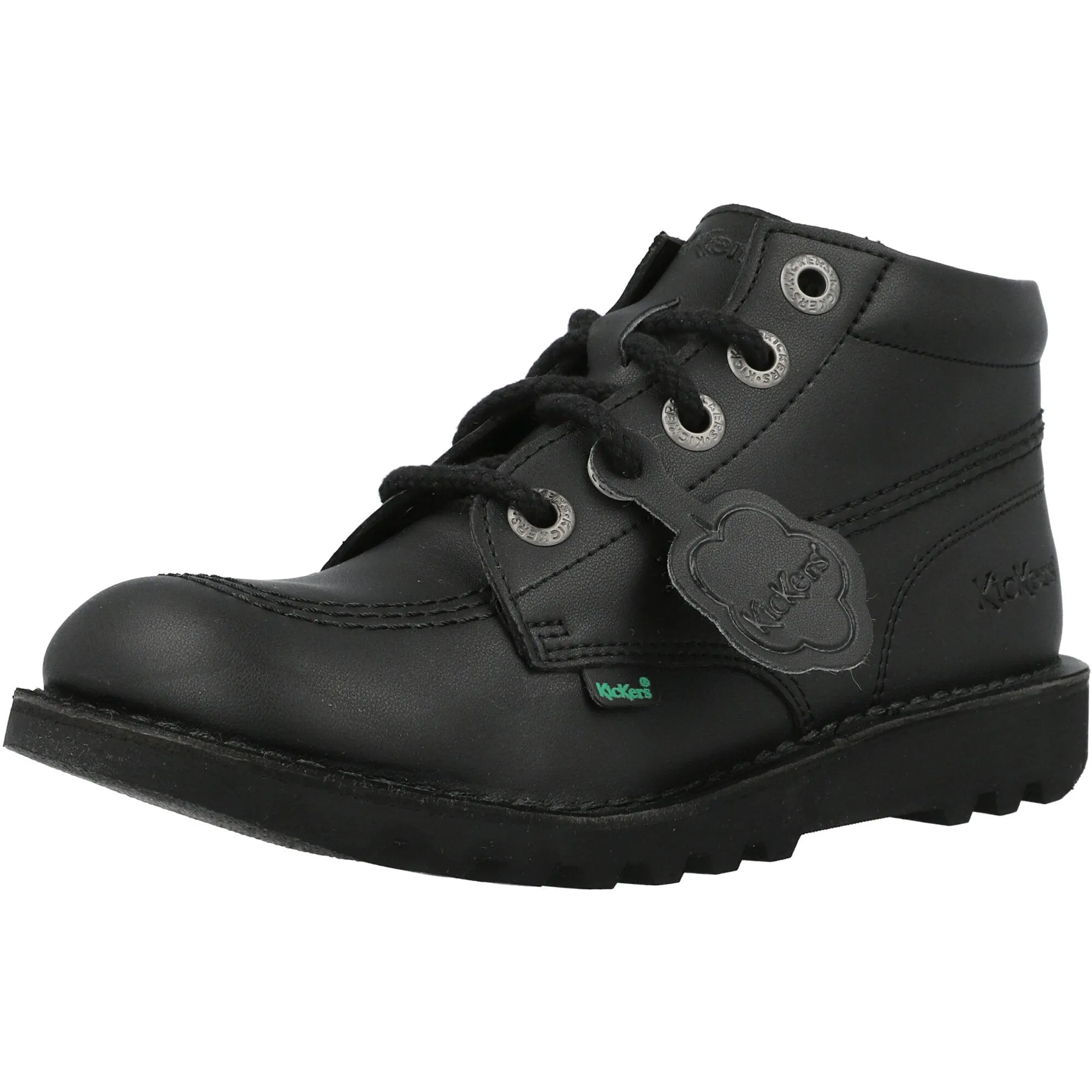 Kickers Vegan Kick Hi Black Ankle Boots