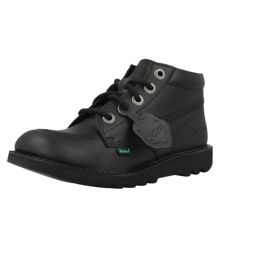 Kickers Vegan Kick Hi Black Ankle Boots