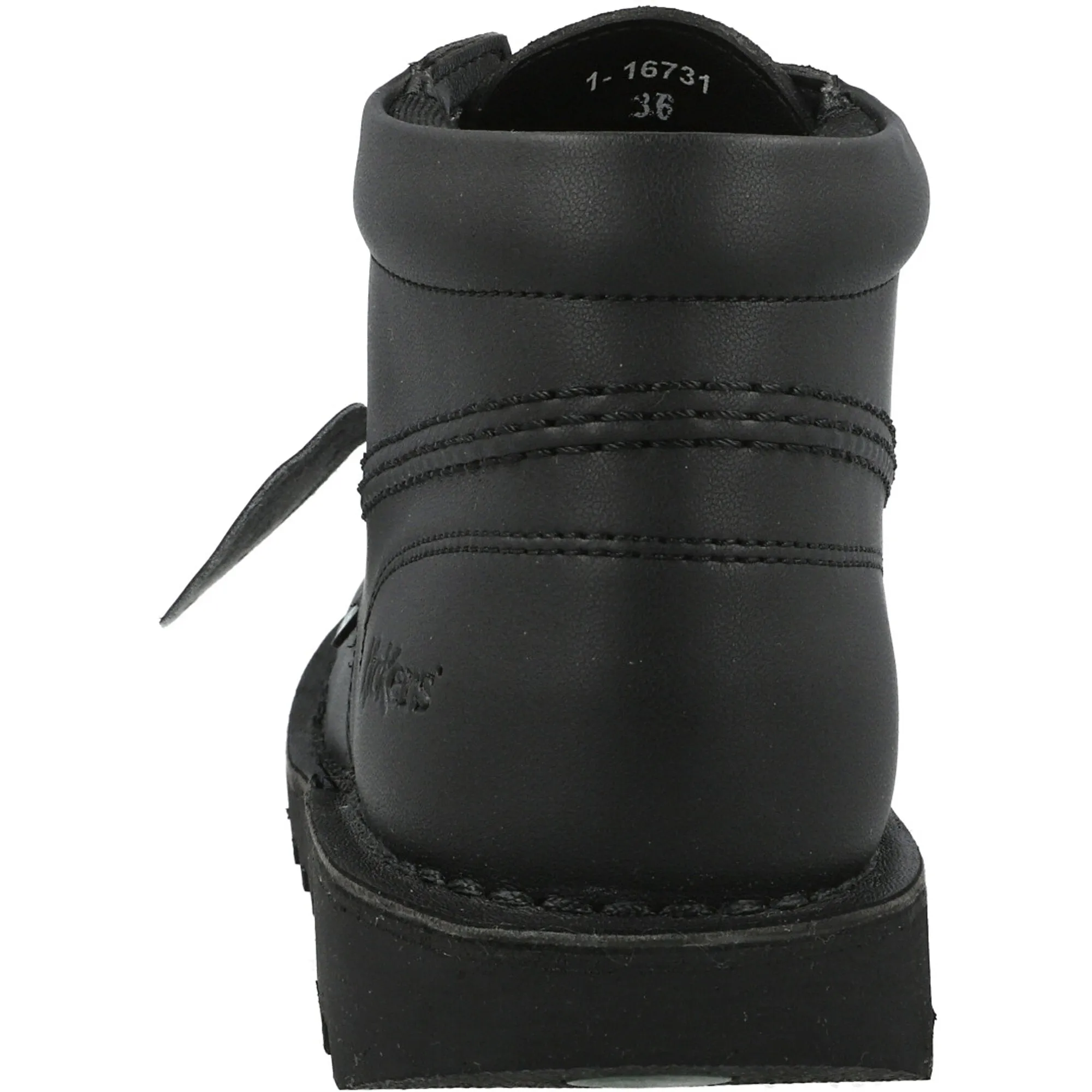 Kickers Vegan Kick Hi Black Ankle Boots