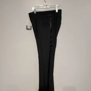 LeCheval Black Striped Formal Jods with Suede(25 1/4W, 29INS)