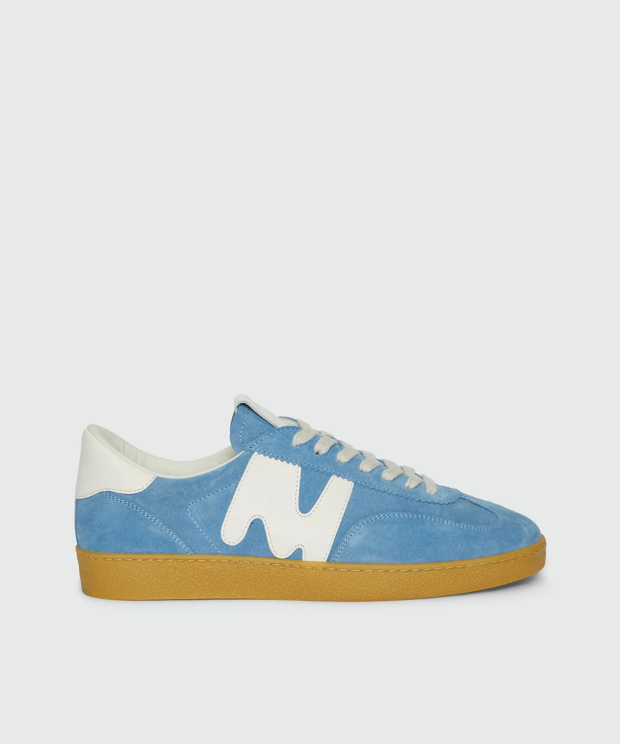 Light blue Retrò Trainer sneakers in "TheMwave" suede