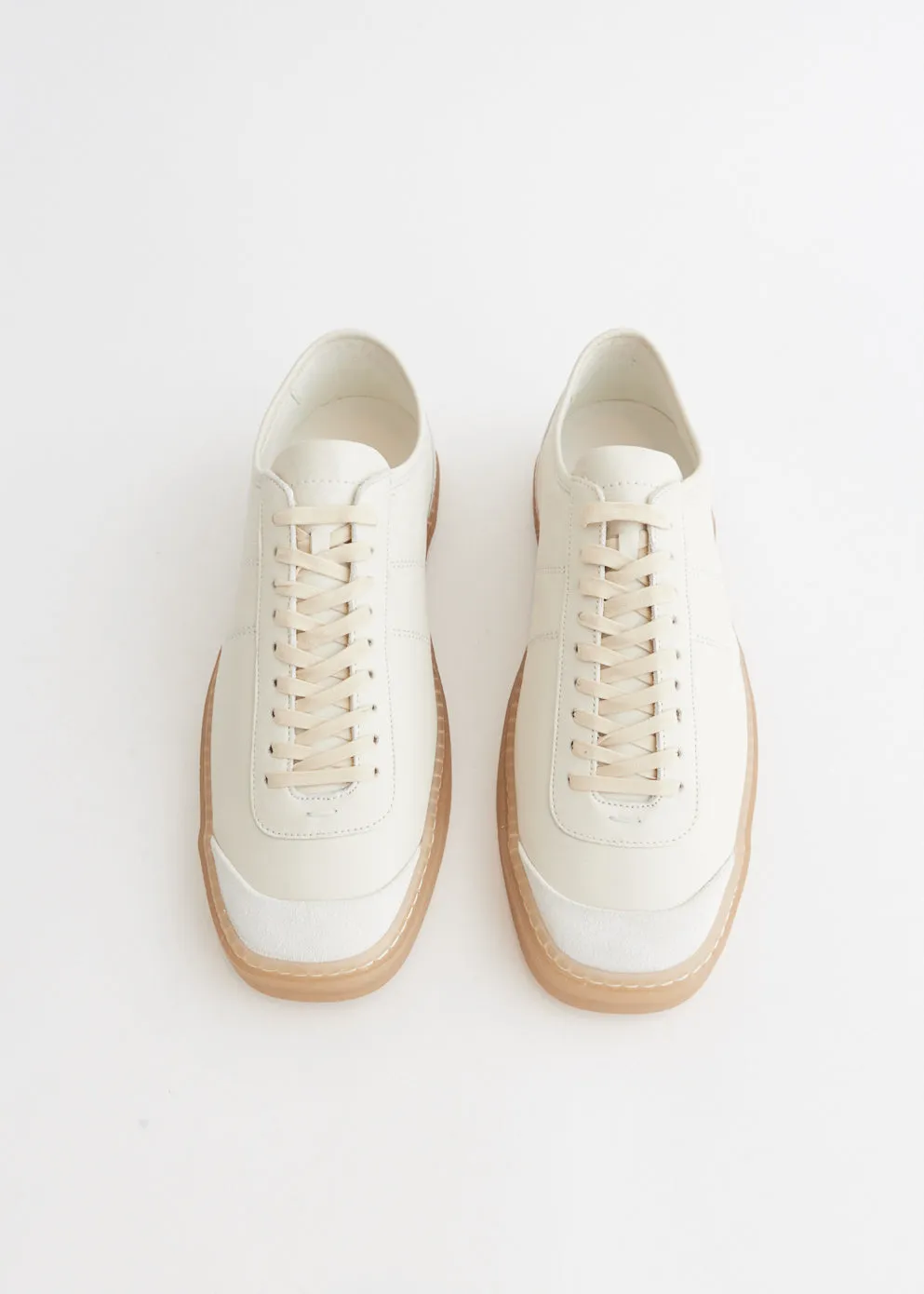 Linoleum Basic Laced Up Trainers