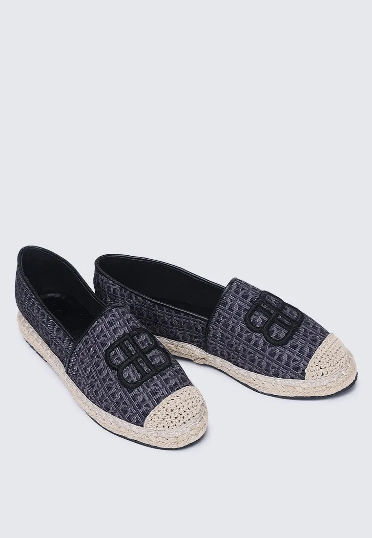 Maci Comfy Espadrilles In Black