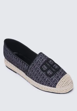 Maci Comfy Espadrilles In Black
