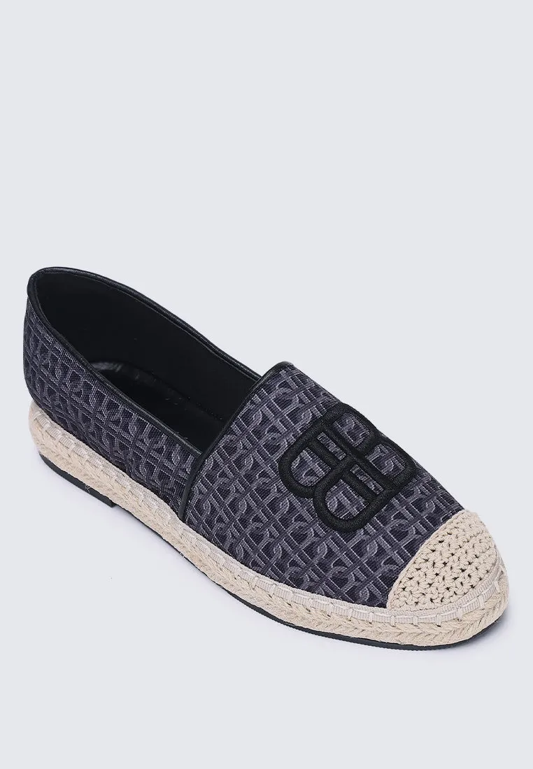 Maci Comfy Espadrilles In Black