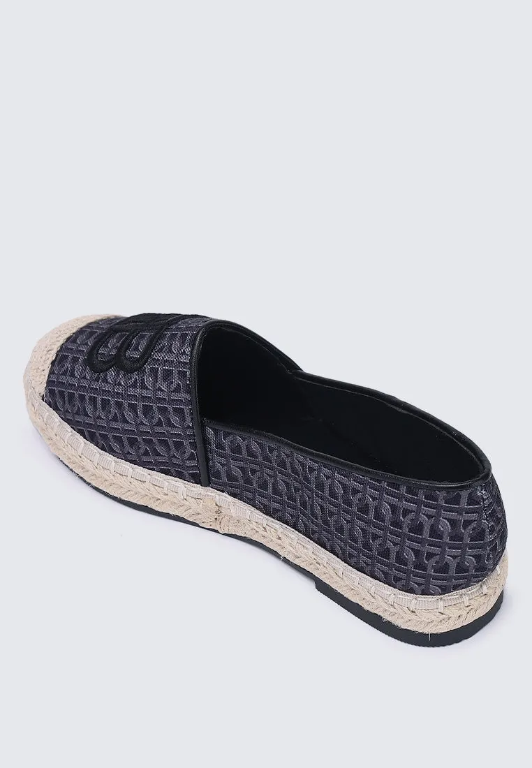 Maci Comfy Espadrilles In Black