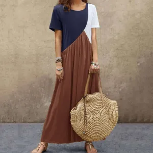 Marina™ - Modern Two-Tone Dress