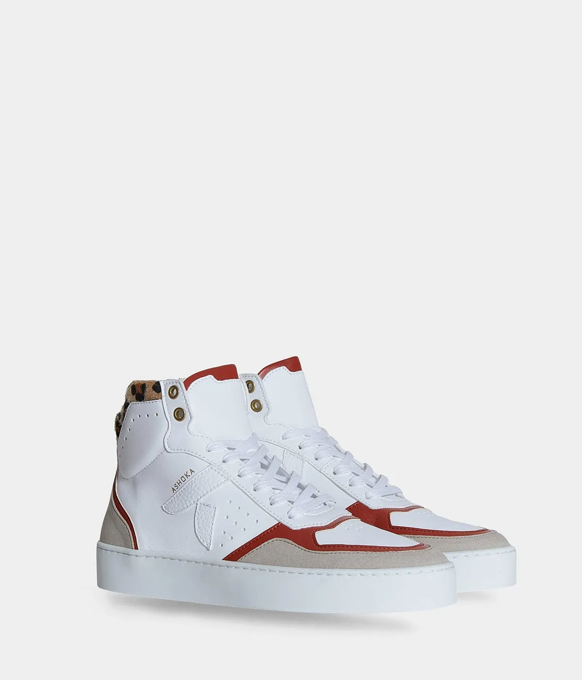Mateo Women's Biosourced & Recycled High-Top Sneakers | Leopard