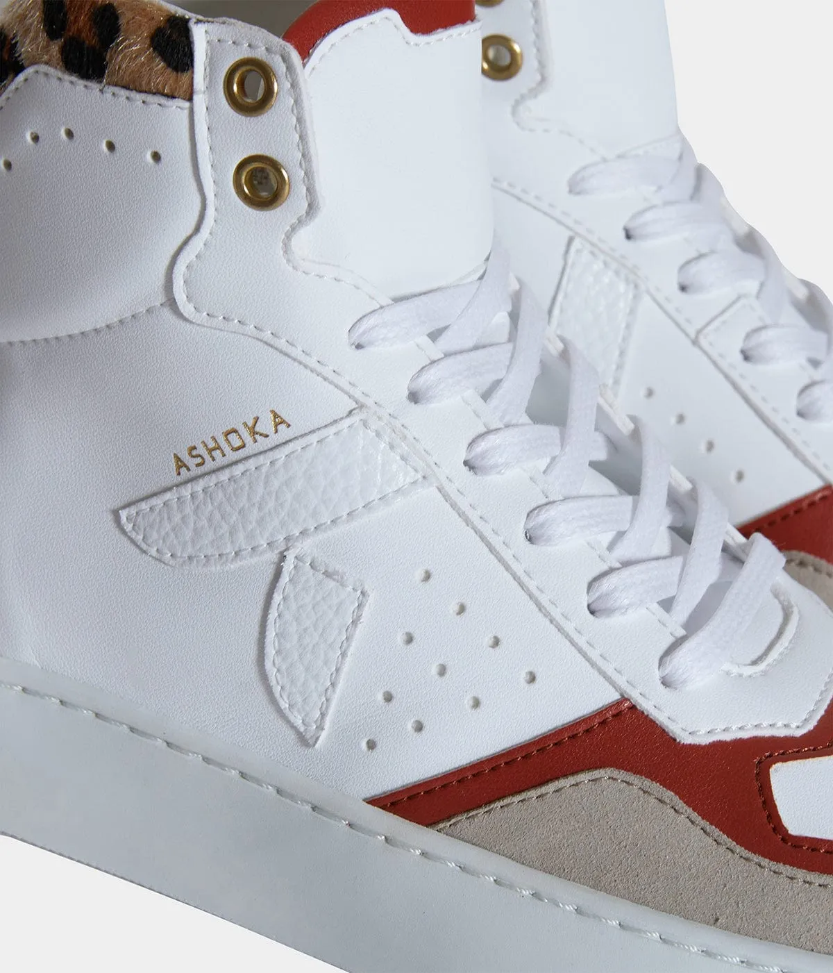 Mateo Women's Biosourced & Recycled High-Top Sneakers | Leopard
