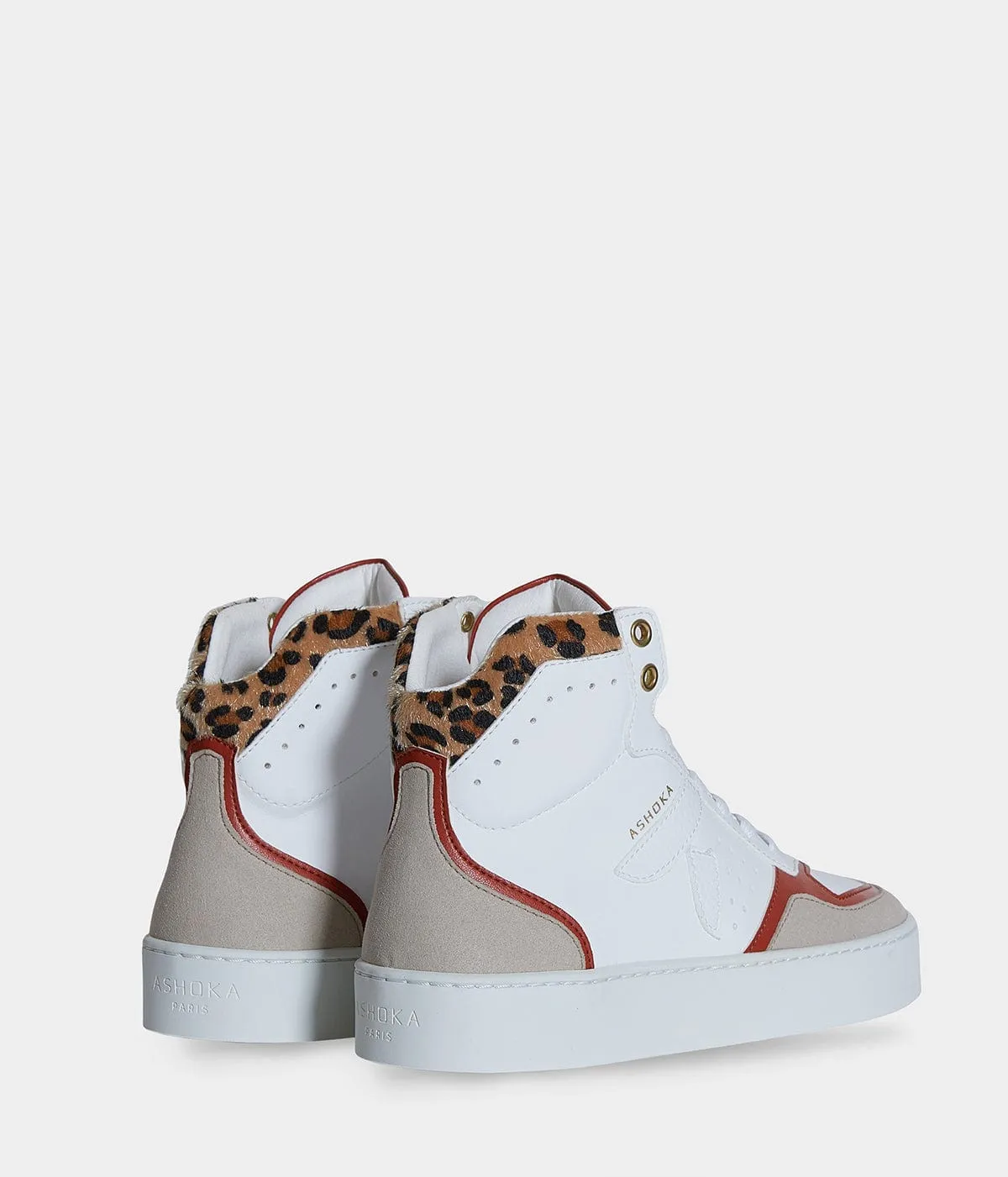 Mateo Women's Biosourced & Recycled High-Top Sneakers | Leopard