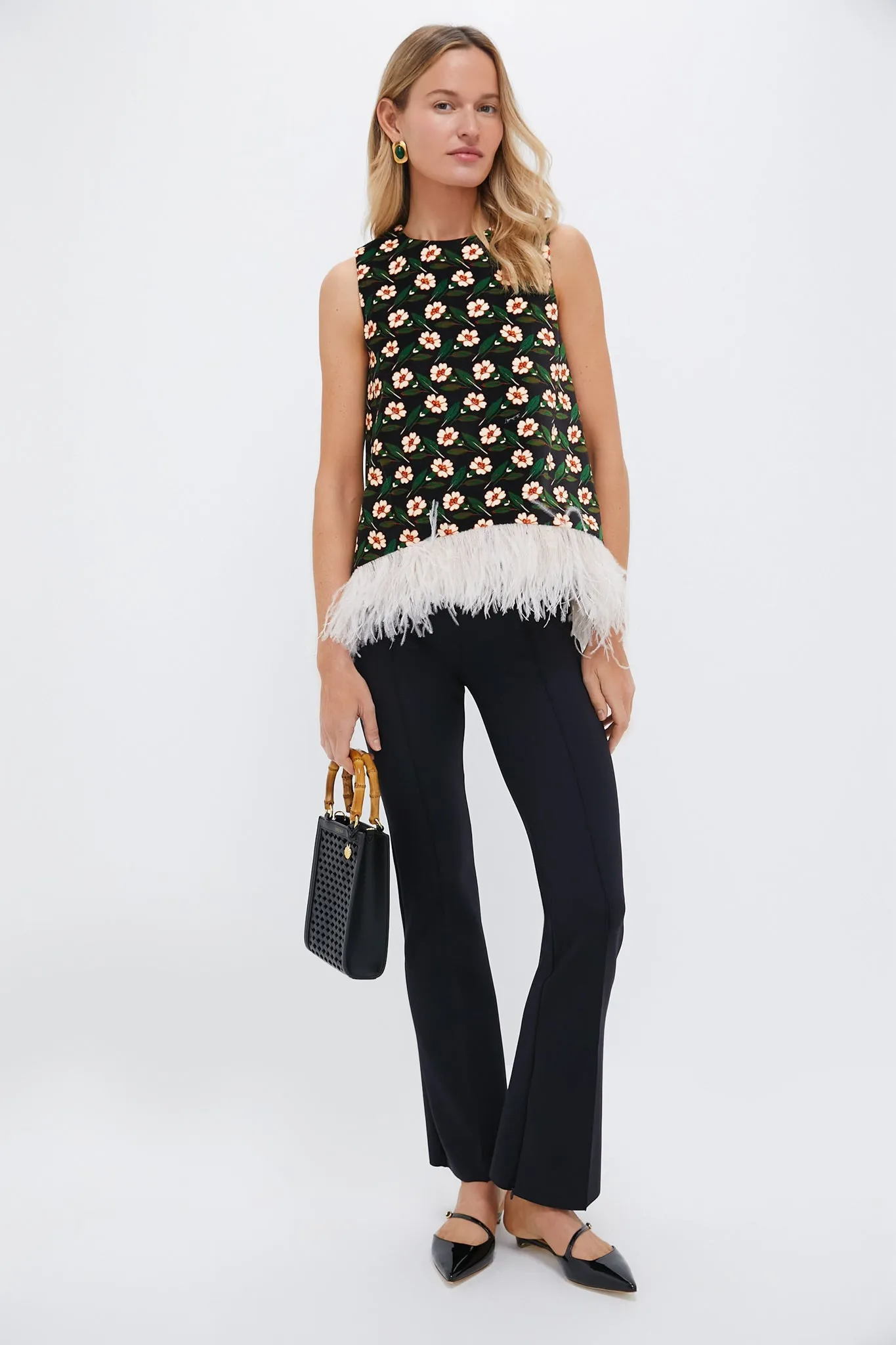 Mayfair La Scala Top With Feathers