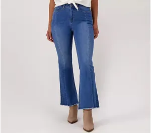 MED. WASH A517354 All Worthy Hunter McGrady Regular Indigo Raw Hem Jeans (MULTIPLE SIZES AVAILABLE)