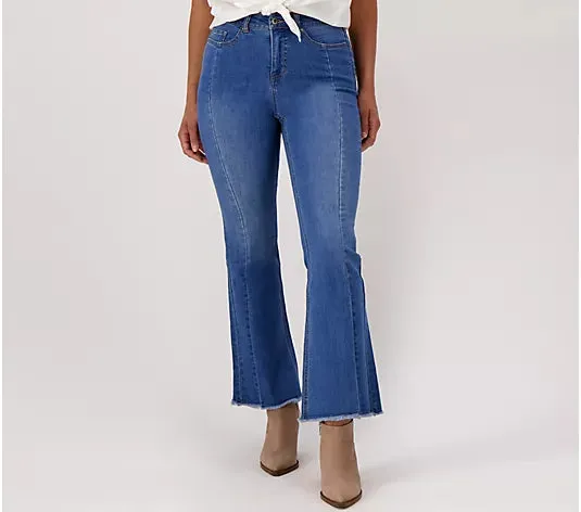 MED. WASH A517354 All Worthy Hunter McGrady Regular Indigo Raw Hem Jeans (MULTIPLE SIZES AVAILABLE)
