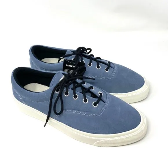 💖MEGA SALE💖Converse Blue Nubuck Skid Grip Low Top Suede Men's 10.5 169617C