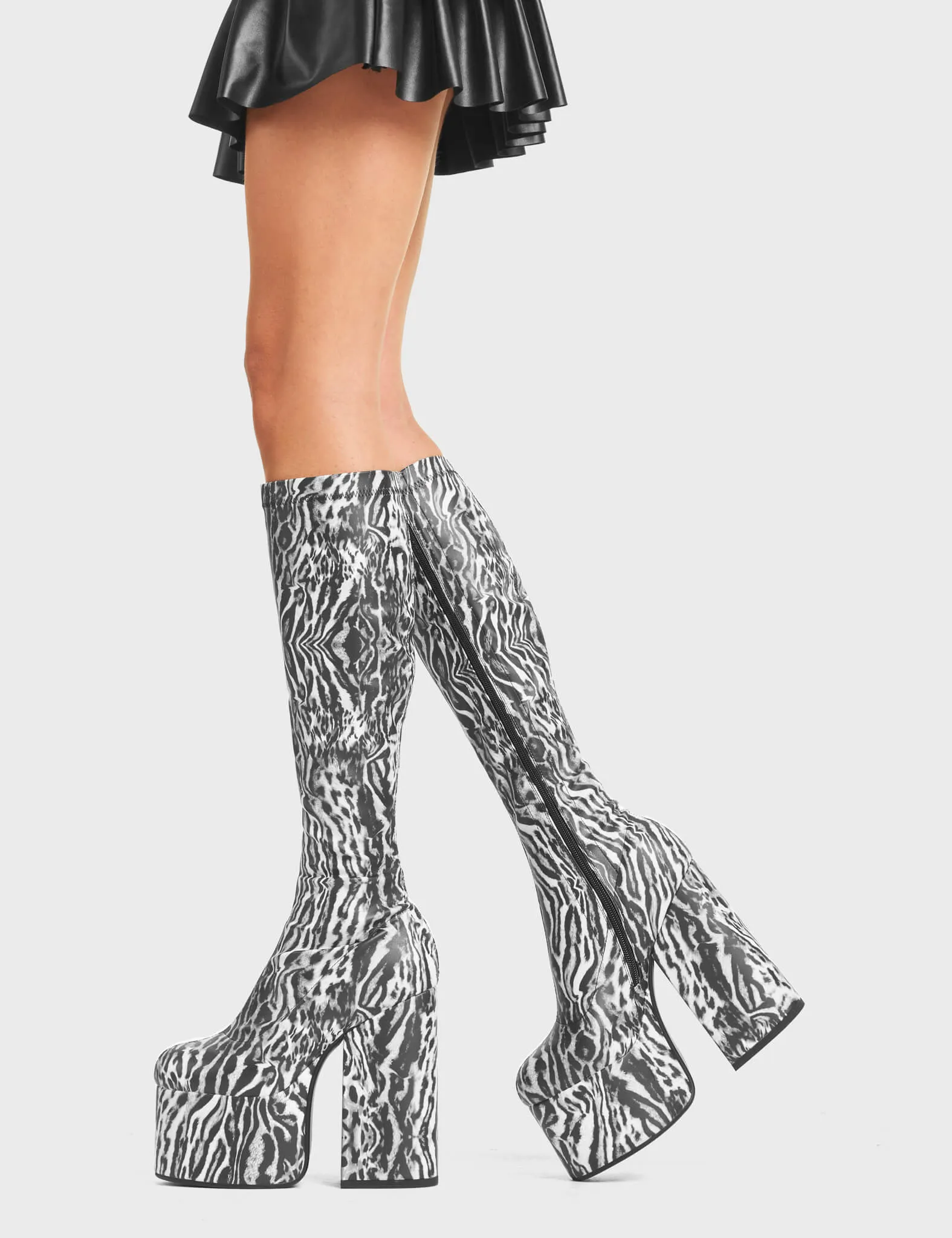 Messenger Platform Knee High Boots