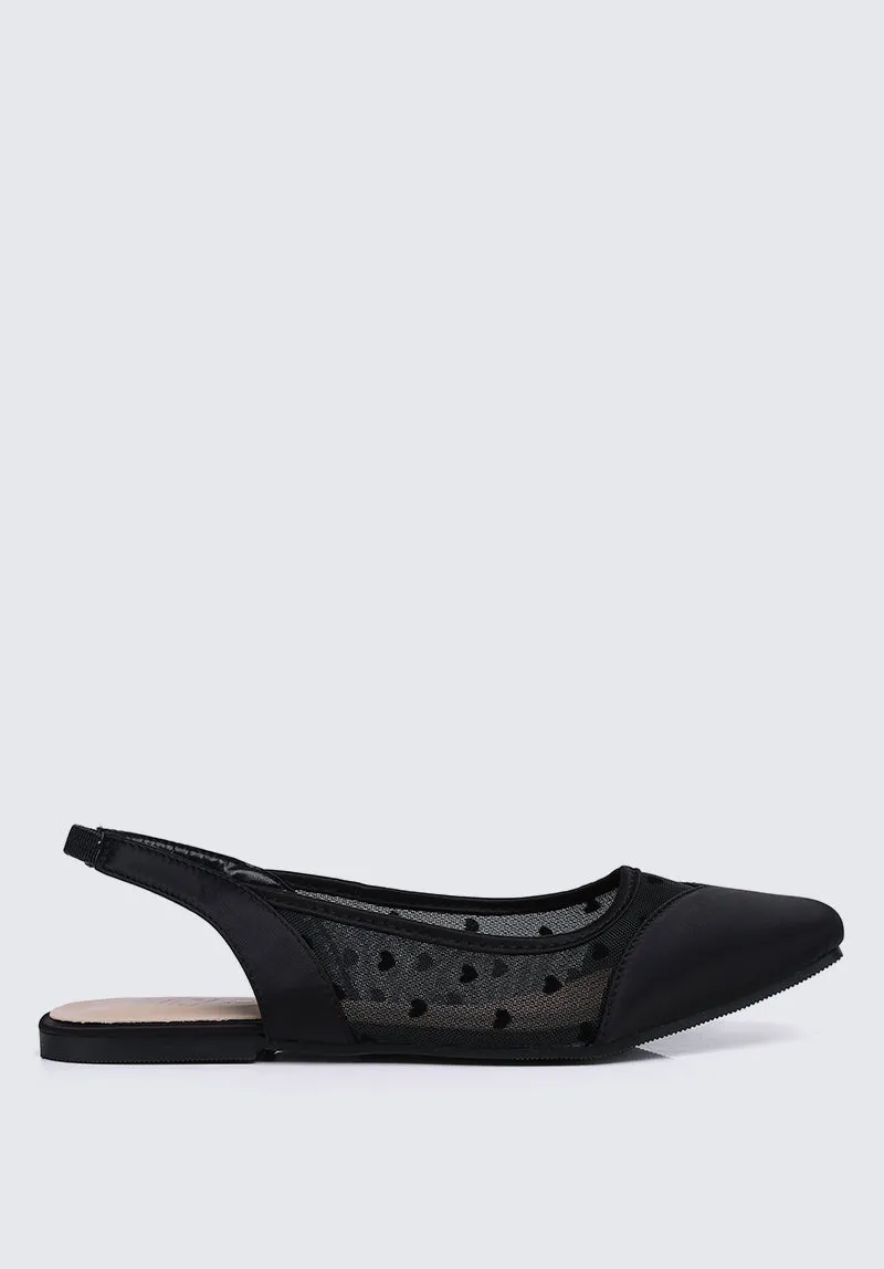 My Valentine Comfy Ballerina In Black