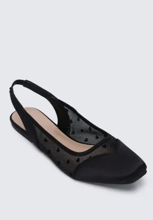 My Valentine Comfy Ballerina In Black