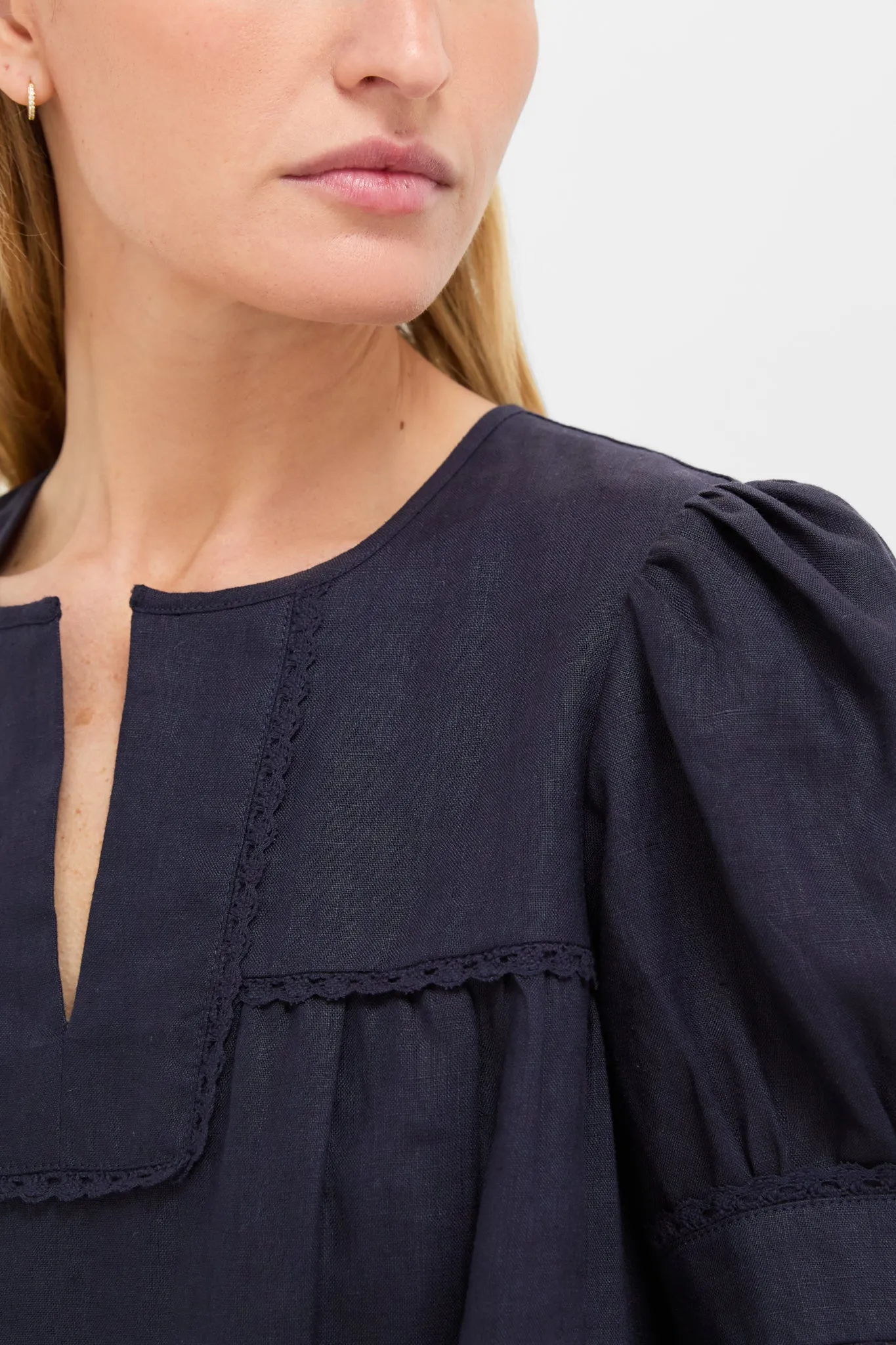 Navy Linen Bridget Dress