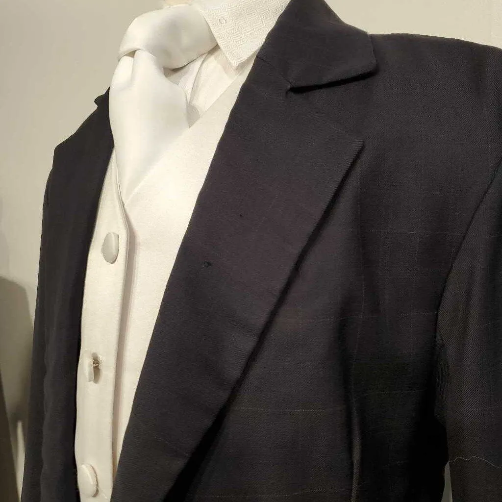 Navy Windowpane Daycoat