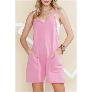 Needful Things: Chic Pink Spaghetti Strap Romper - Goddess  💖