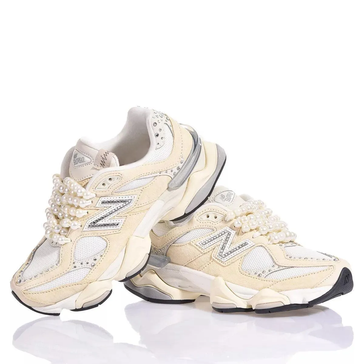 New Balance 9060 Ivory Swarovski
