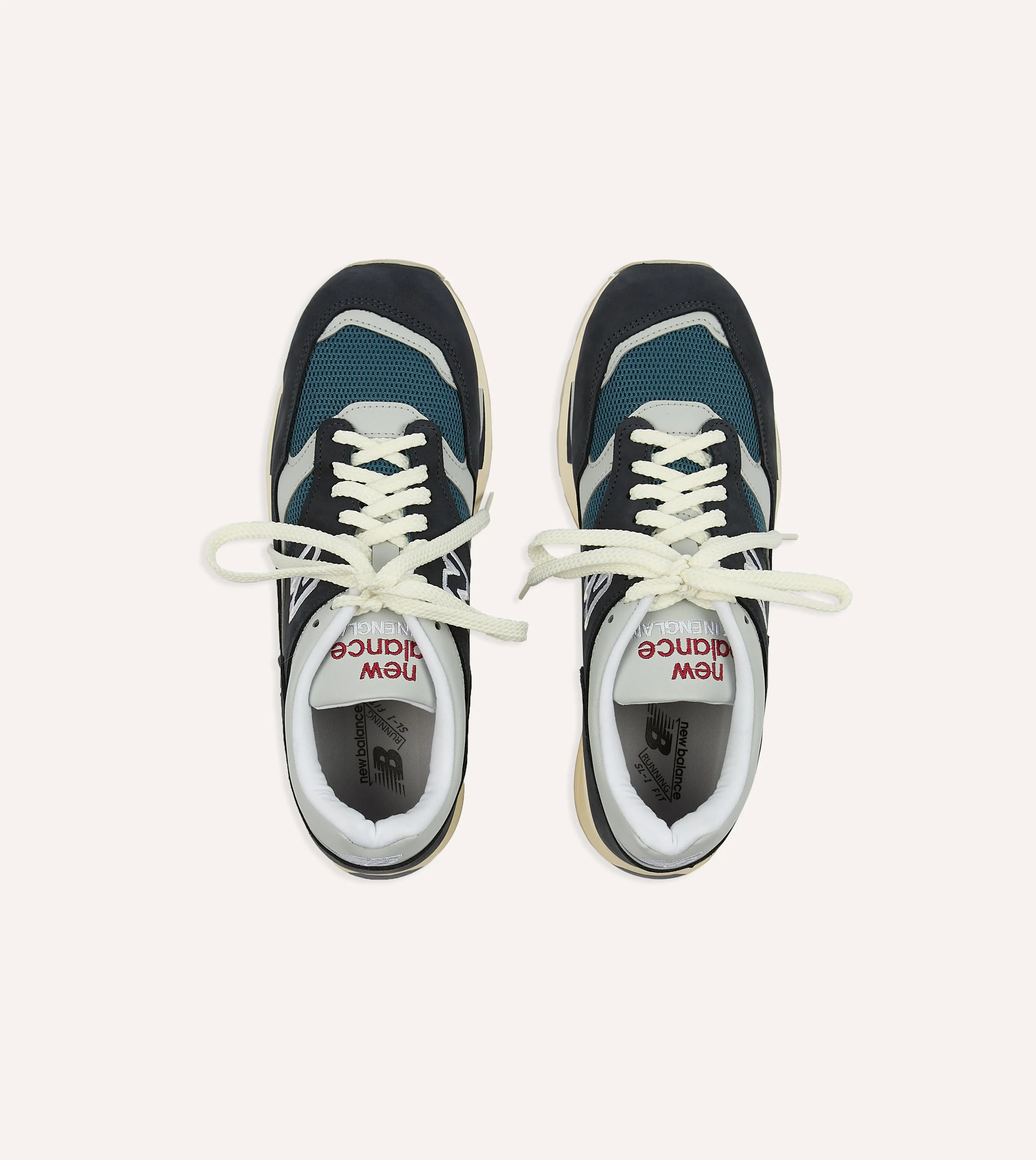 New Balance Navy Vintage Sport Made in UK 1500 Trainers