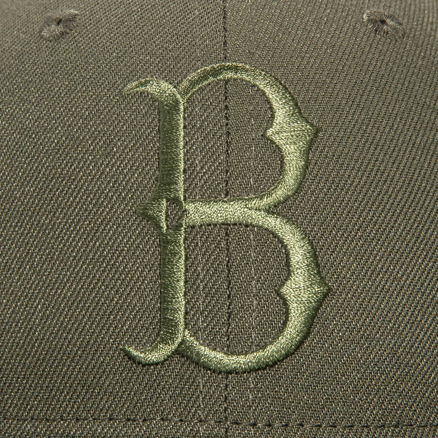 New Era 59Fifty Brooklyn Dodgers Jackie Robinson 50th Anniversary Patch Hat - Olive, Black