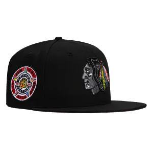 New Era 59Fifty Chicago Blackhawks 1991 All Star Game Patch Hat - Black