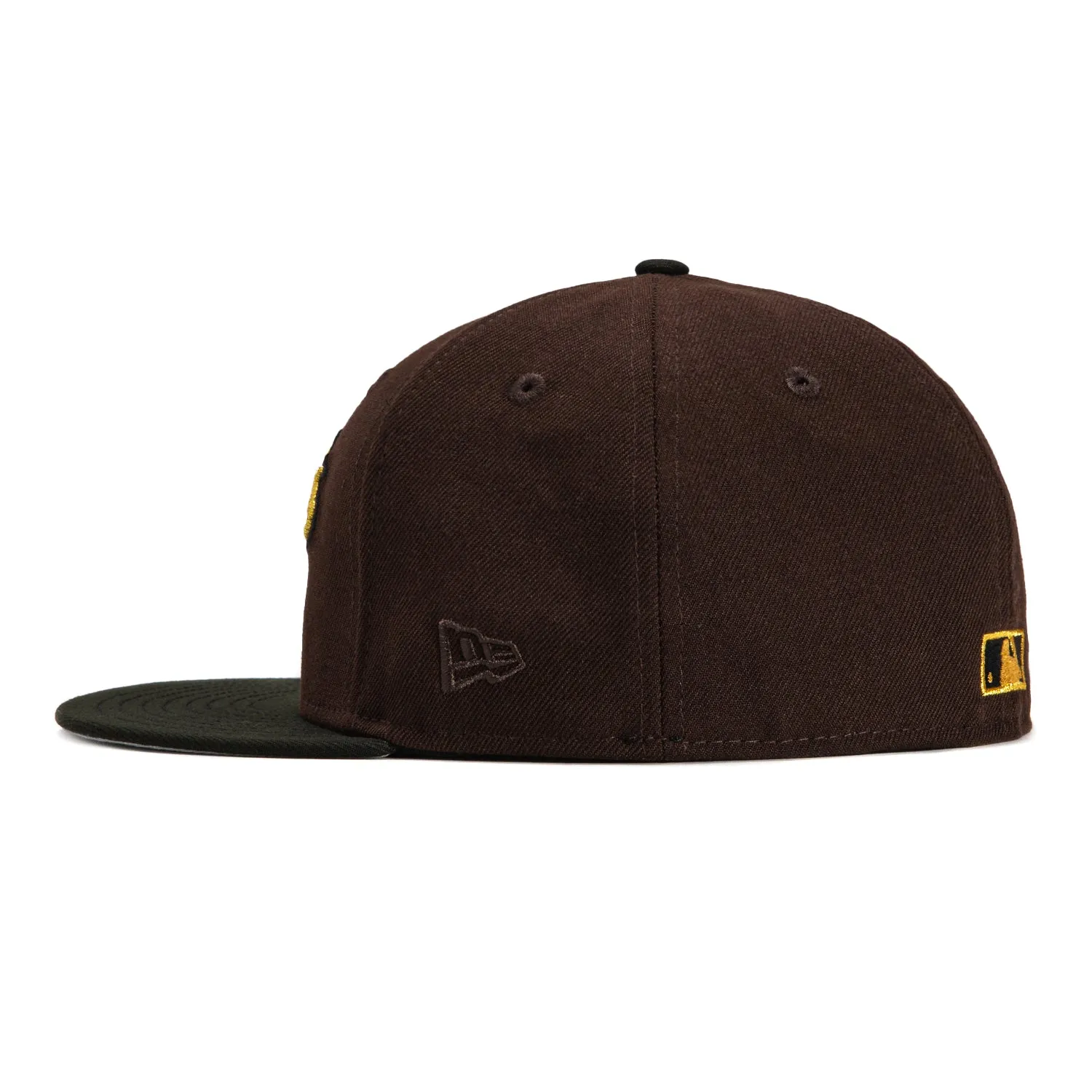 New Era 59Fifty Los Angeles Dodgers 40th Anniversary Stadium Patch Script Hat - Brown, Black, Metallic Gold