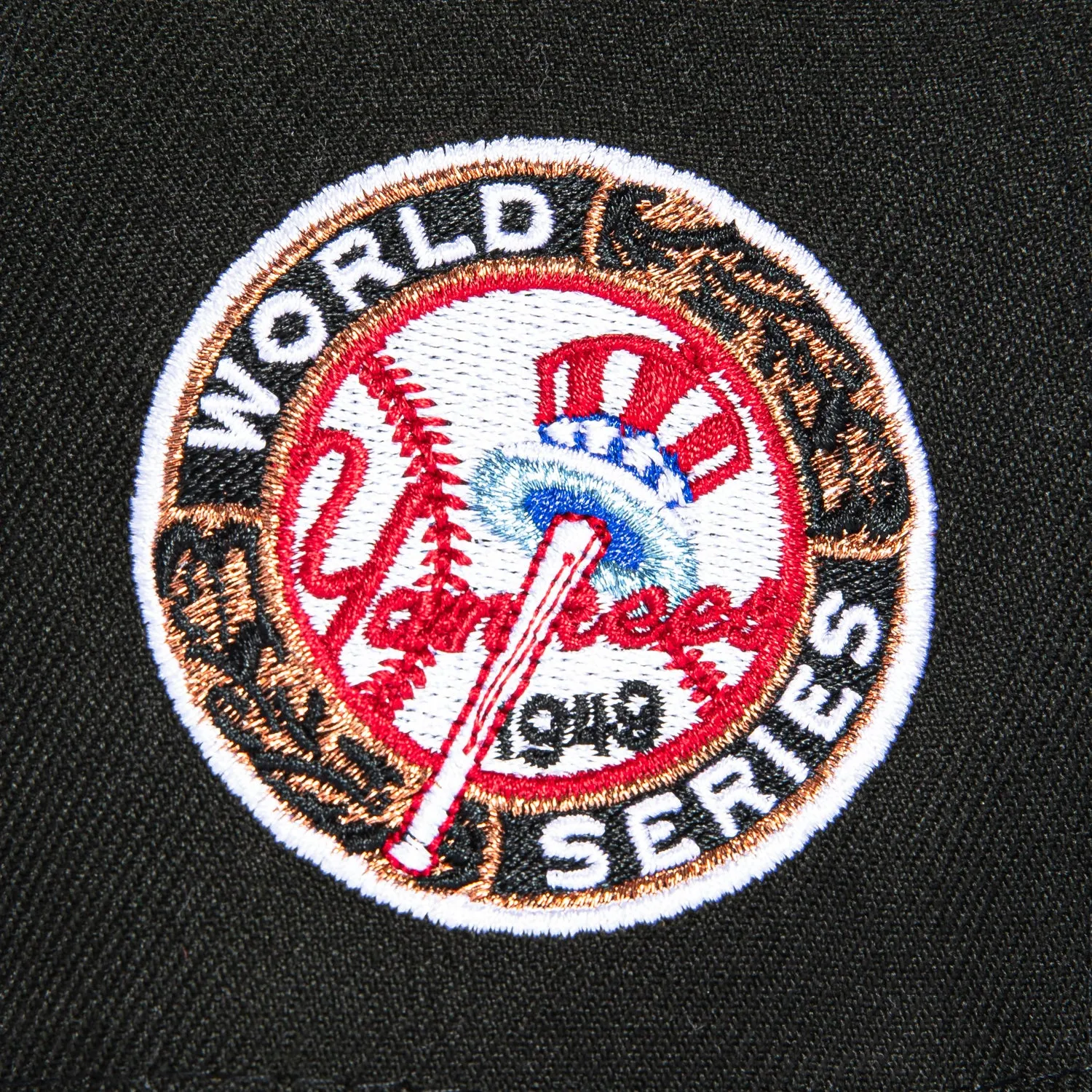 New Era 59Fifty New York Yankees 1949 World Series Patch Hat - Black, Graphite