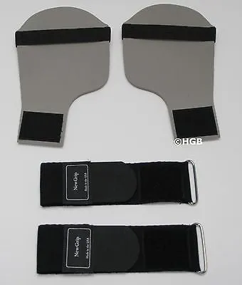 NewGrips Weight Lifting Gloves with Adjustable Wrist Wrap NEW GREY HAND PADS