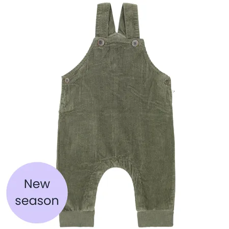 Olive Corduroy Dungarees