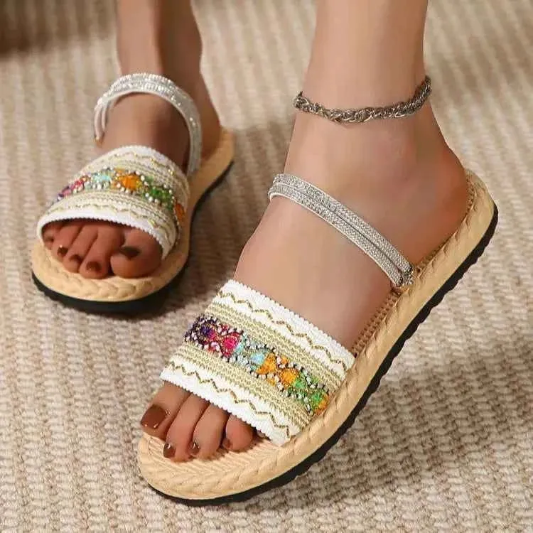 Open Toe Flats Sandals for Comfortable Summer Wear