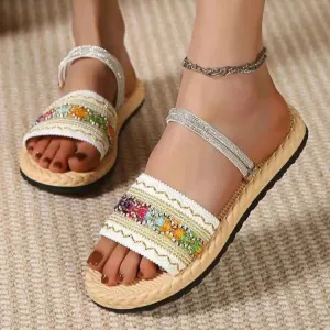 Open Toe Flats Sandals for Comfortable Summer Wear