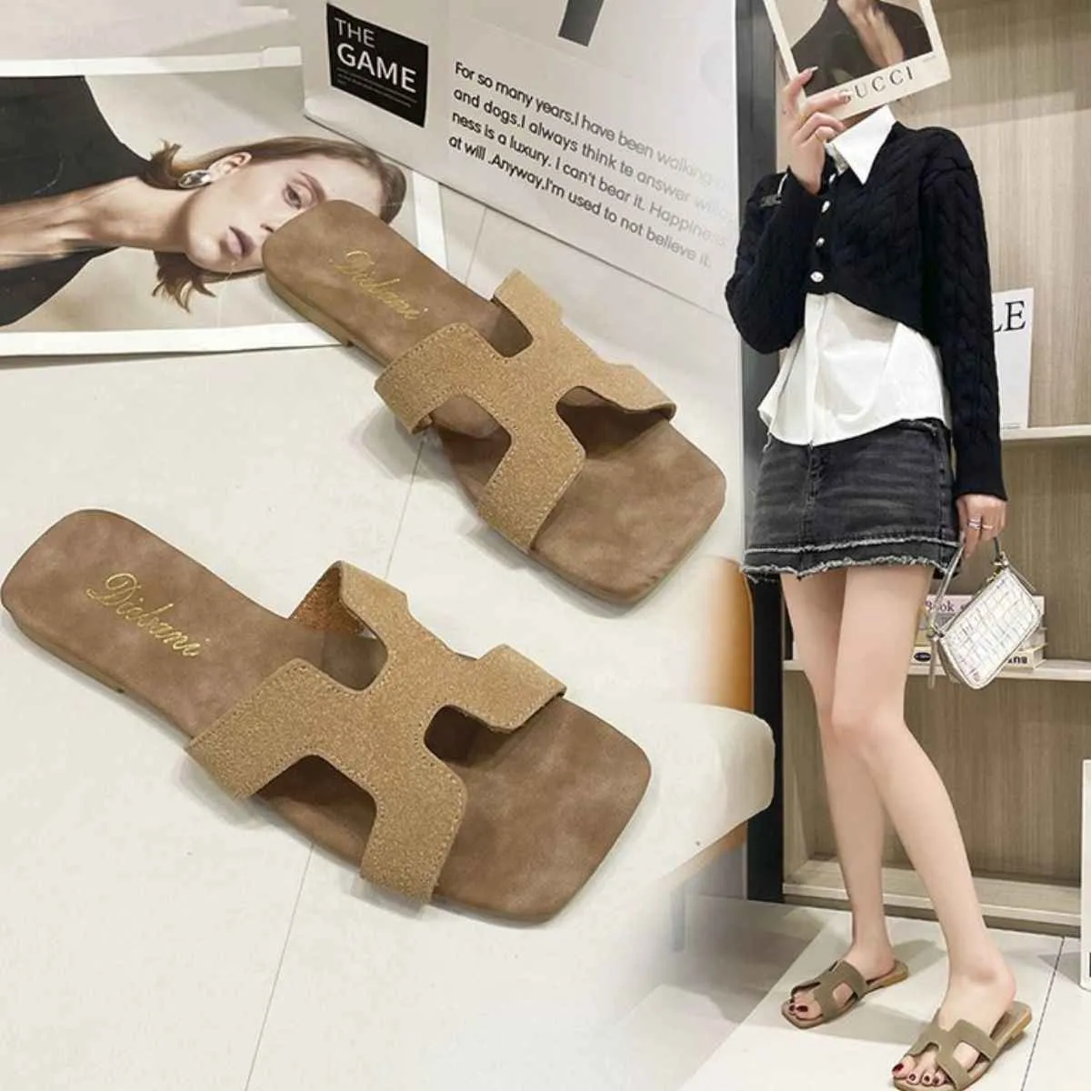Open Toe Flats Sandals for Comfortable Summer Wear