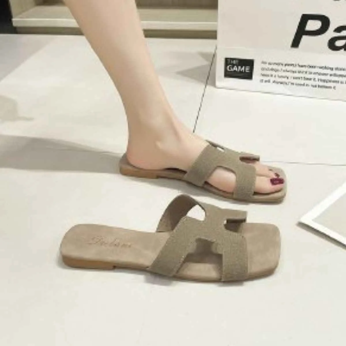 Open Toe Flats Sandals for Comfortable Summer Wear