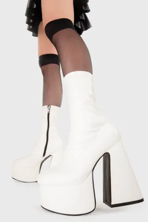 Over It Platform Ankle Boots