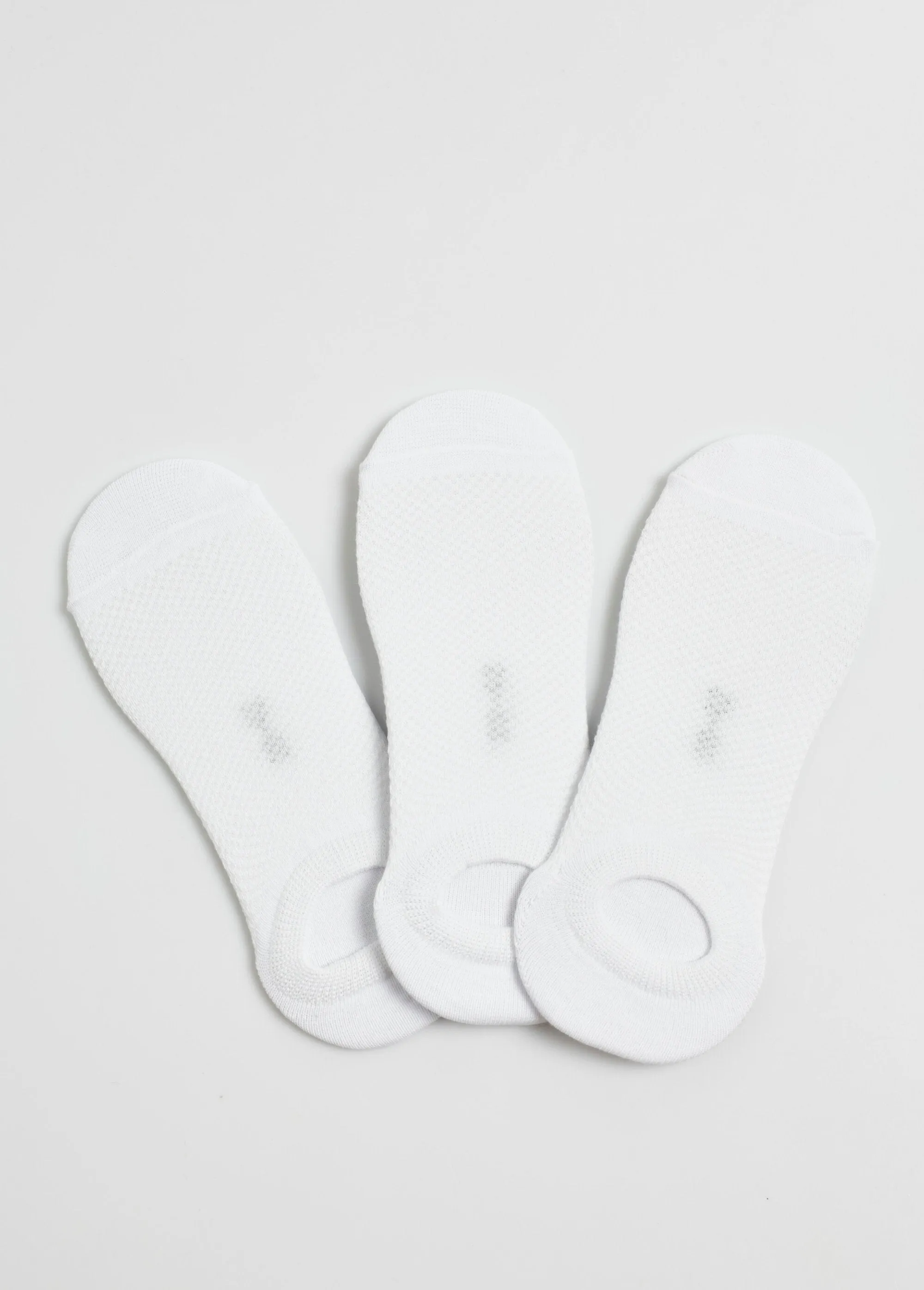 Pack of 3 invisible airy mesh socks