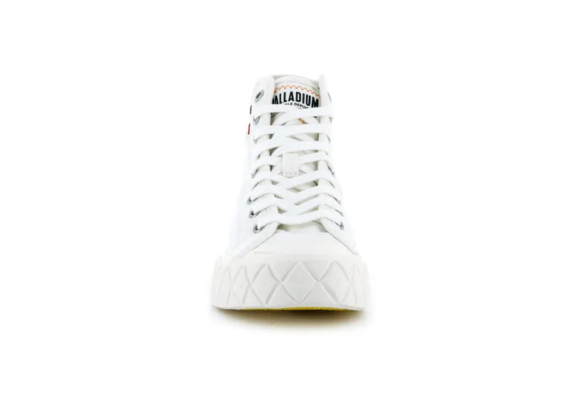 PALLA ACE CANVAS MID STAR WHITE