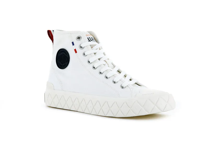 PALLA ACE CANVAS MID STAR WHITE