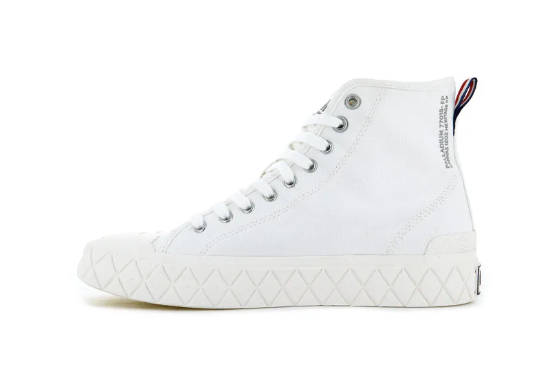 PALLA ACE CANVAS MID STAR WHITE