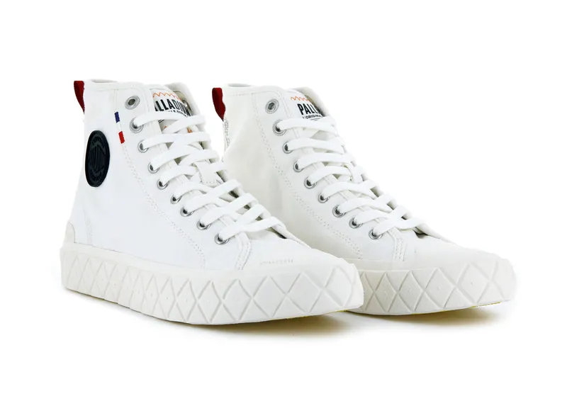 PALLA ACE CANVAS MID STAR WHITE