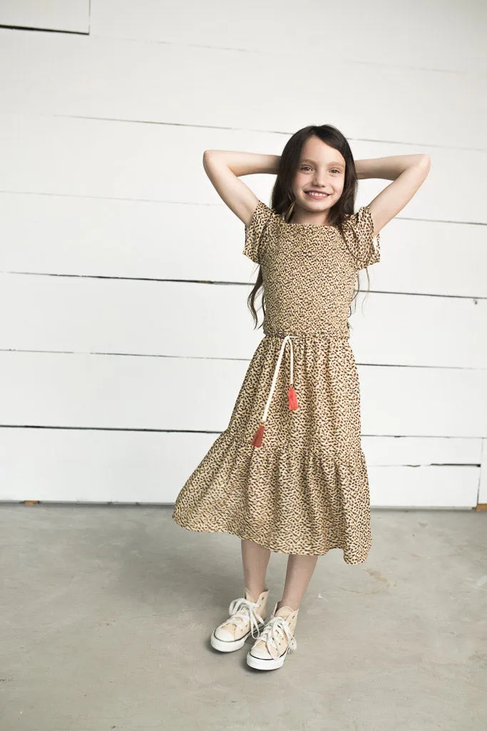 Panther Maxi Smock Dress