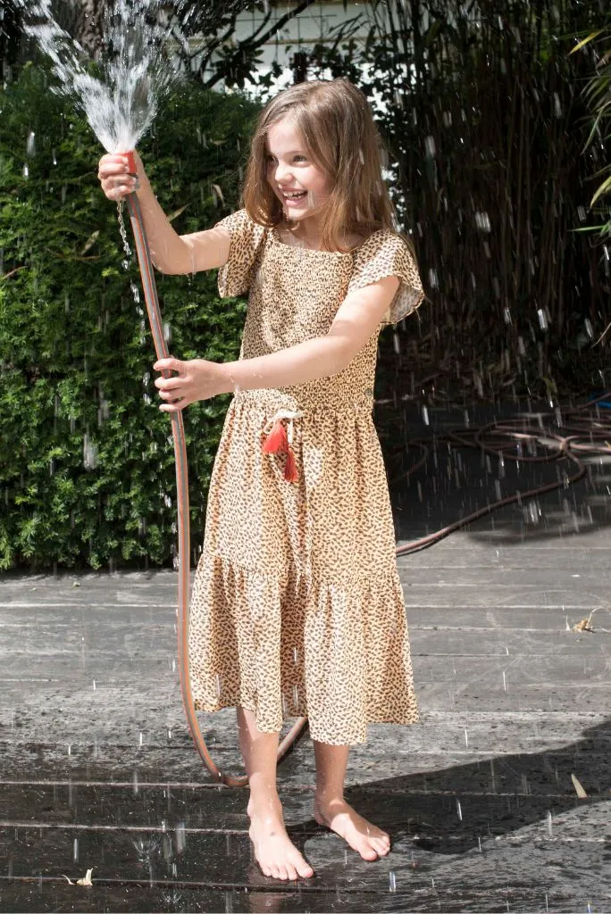 Panther Maxi Smock Dress