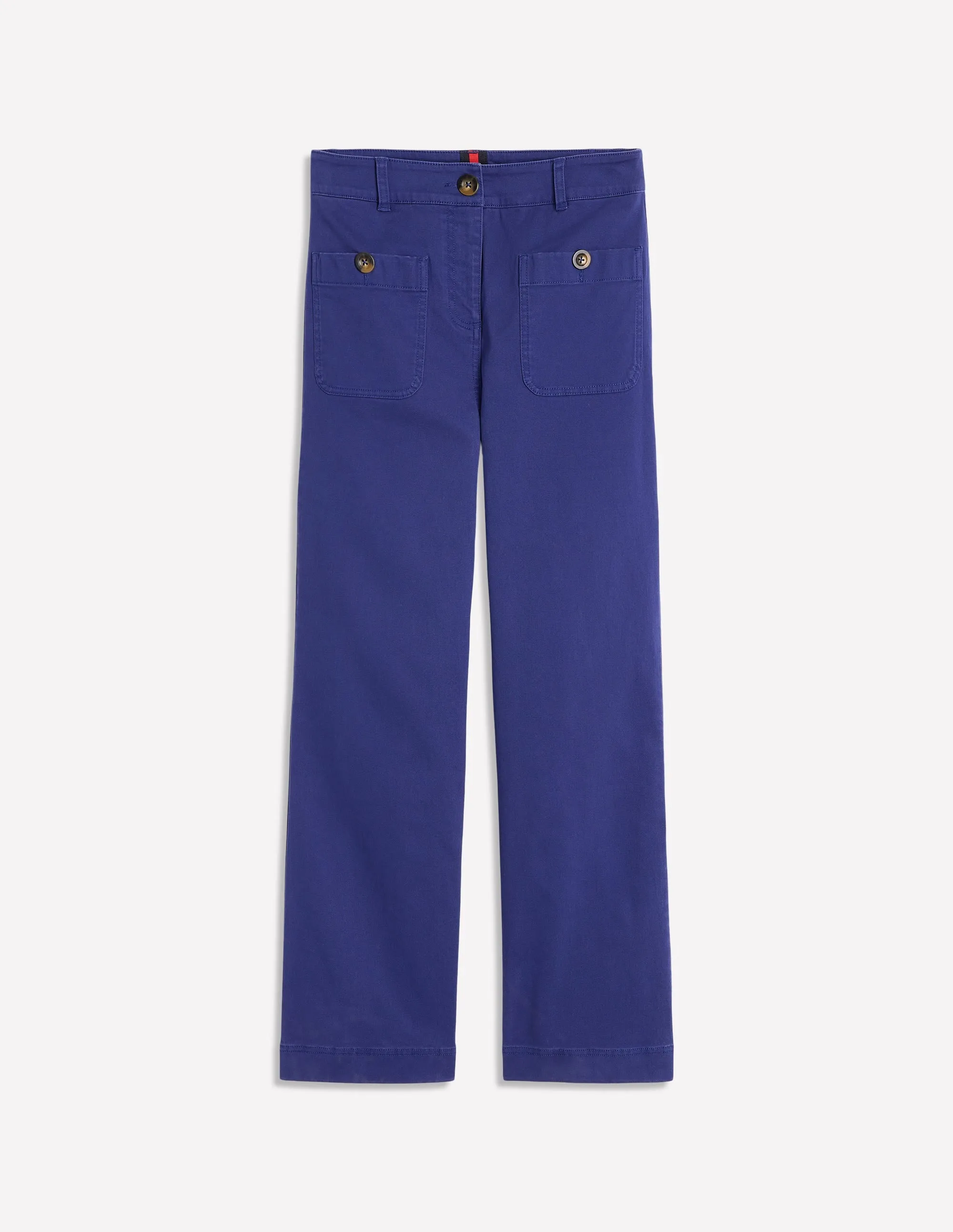 Patch Pocket Crop Chino-Starboard Blue