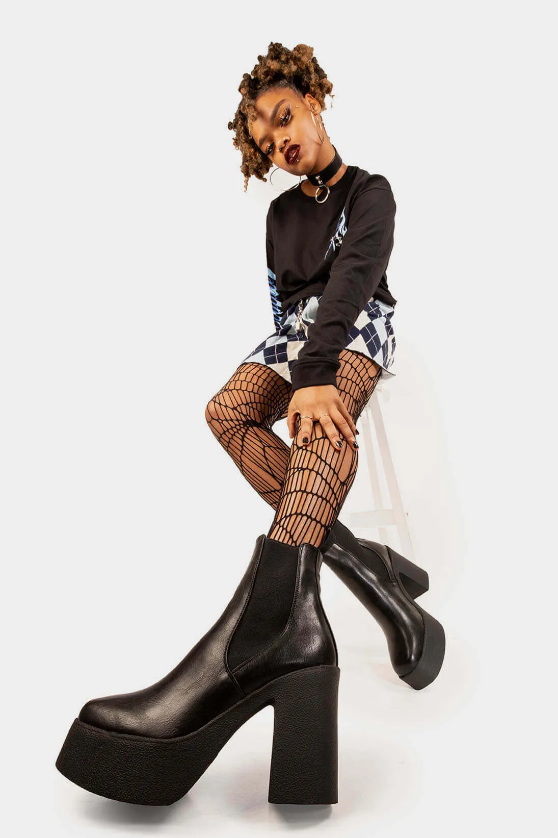 Pick N Mix Platform Ankle Boots
